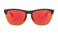 Oakley Frogskins Lite Sunglasses Matte Crystal Black Frame/ Prizm Ruby Lens