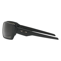 Oakley Double Edge Sunglass Matte Black Frame/ Dark Grey Lenses