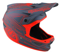 Troy Lee Designs D3 FiberLite SPIDERSTRIPE Bicycle Helmet